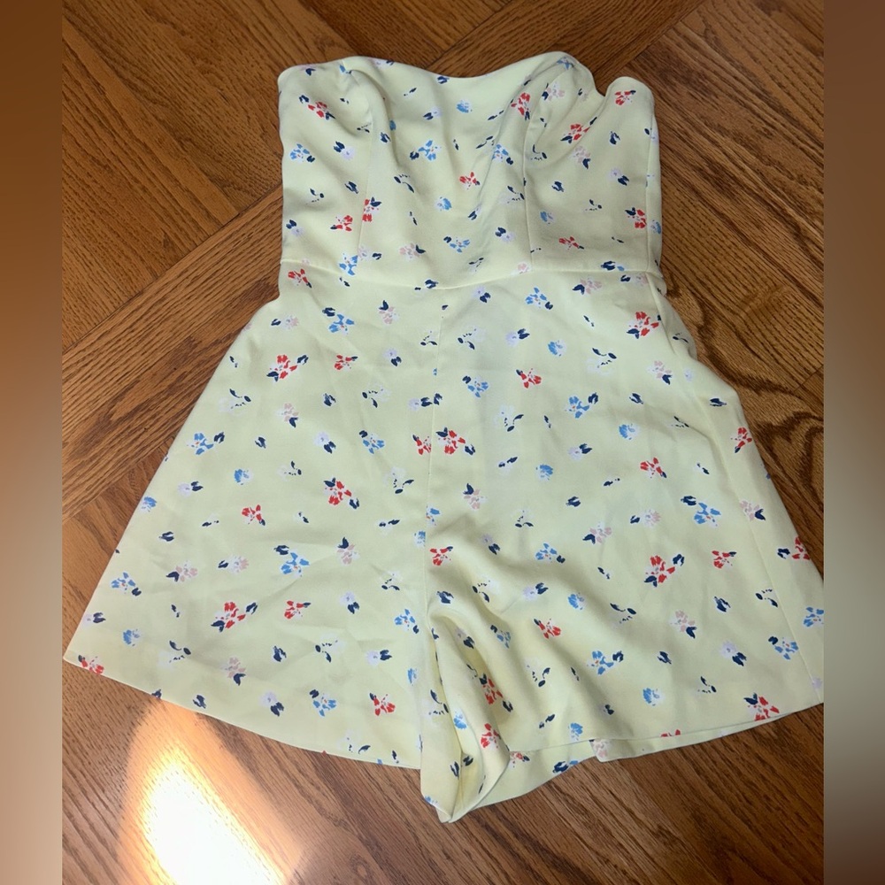 French Connection Floral Jumpsuit in Yellow